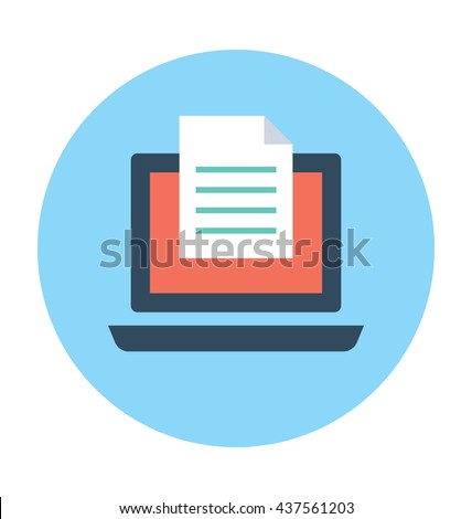 Online Document Vector Icon