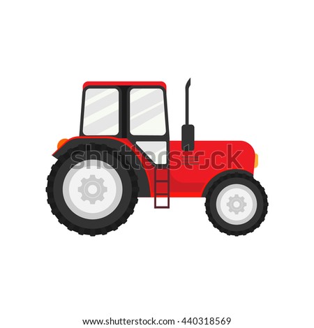 Red tractor icon