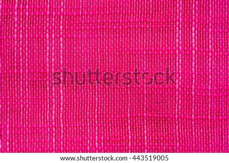 Fabric background texture / Mesh pattern / Textile material macro close-up
