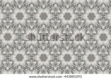 Gray background with different elements and figures. B
