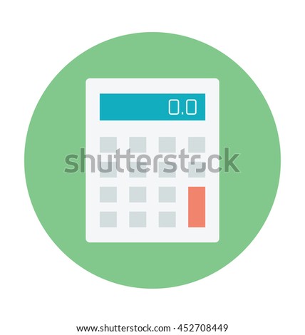 Calculator Colored Vector Icon