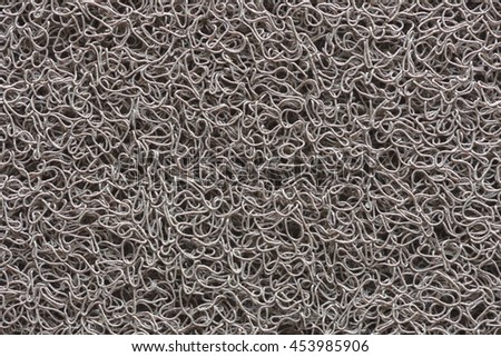 close up surface of the dirty doormat