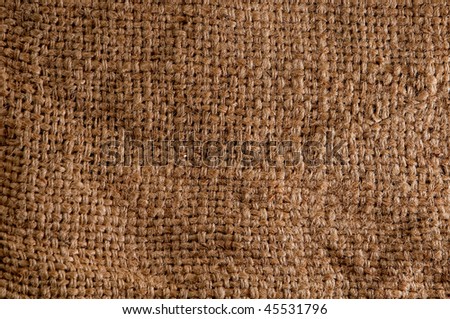 The texture of a burlap sack