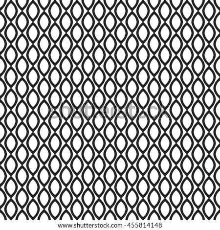 Loops and drops seamless pattern. Vector background illustration.