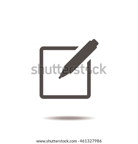 tablet with paper icon, checkmark icon, vector design