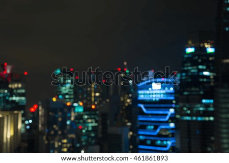 Abstract urban night light bokeh defocused background