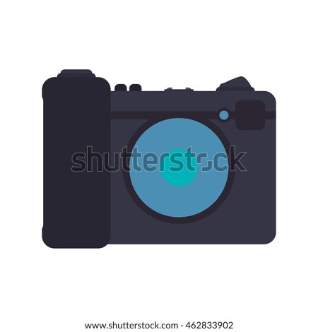 camera focus gadget technology icon. Isolated and flat illustration. Vector graphic