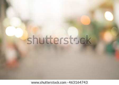 Blurred of Shopping Mall and City Lifestyle