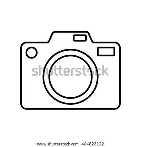 camera gadget photography technology icon. Isolated and flat illustration. Vector graphic