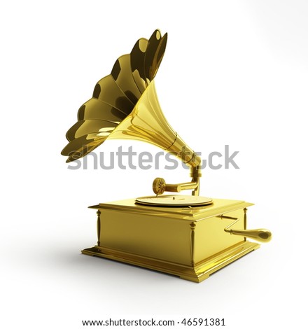 gold gramophone