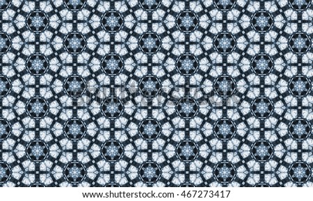 Abstract art classic luxury and elegant style pattern background in popular modern design trend 2016 for print on card paper fabric poster carpet and book cover, Raster type in blue tone