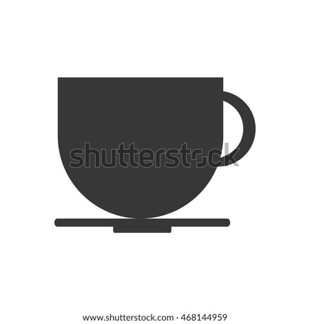 coffee mug drink beverage icon. Isolated and flat illustration