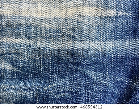 Blue jeans texture surface, abstract background.
