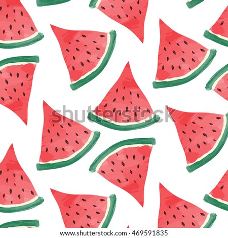watercolor  watermelon background, vector format