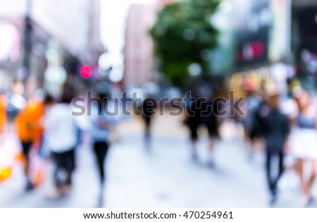 Abstract background of people on the street 
