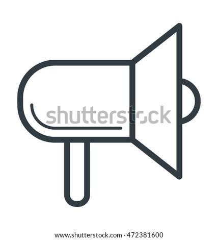 Loudspeaker Colored Vector Icon 
