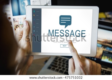 Messenger Social Online Homepage Concept