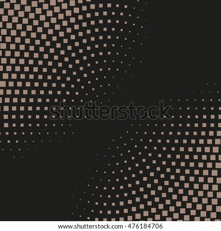 Abstract dotted vector background. Halftone effect. Squares pattern.