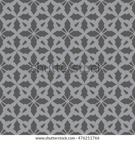 Gray abstract background, striped textured geometric seamless pattern