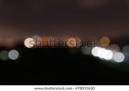 blurred and bokeh lights from peak town
