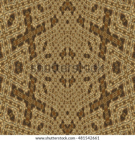 Kaleidoscopic wallpaper pattern or background, oriental or arabic pattern.