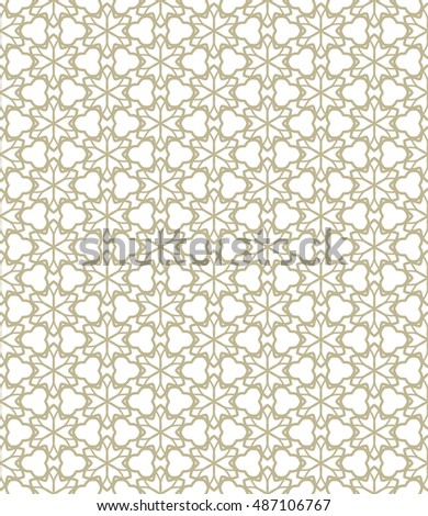 Seamless geometric line pattern in arabian style, ethnic ornament. Endless hexagonal texture for wallpaper, banners, invitation cards. Monochrome graphic lace background