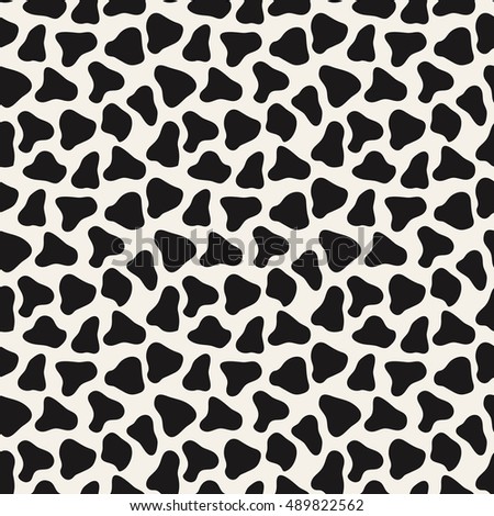 Cow skin or dalmatian spots seamless isolated pattern. vector illustration for your presentation. can use as abstract background for wedding card
