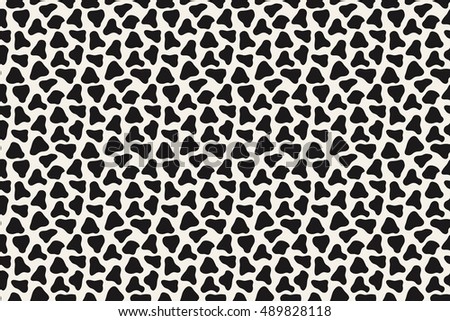 Cow skin or dalmatian spots seamless isolated pattern. vector illustration for your presentation. can use as abstract background for wedding card 
