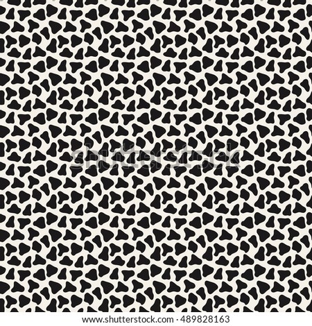 Cow skin or dalmatian spots seamless isolated pattern. vector illustration for your presentation. can use as abstract background for wedding card 