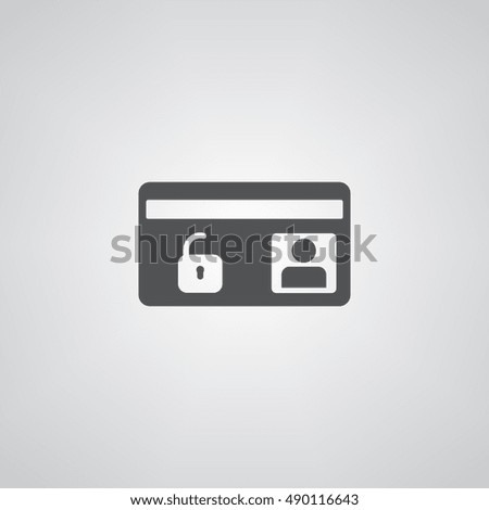 card icon illustration isolated vector sign symbol