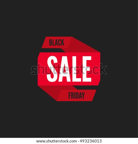Black Friday vector banner, big sale.