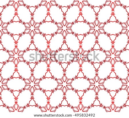 seamless vector pattern. floral design. red gradient color. interior decoration, wallpaper, presentation, fashion design