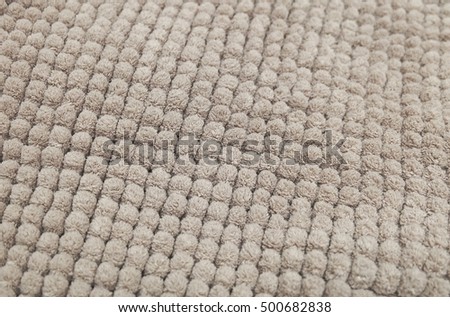 Fabric Texture, Close Up of Brown Plush Fabric Texture Pattern Background.