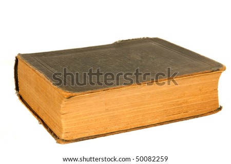old book isolated on a white...  	  	