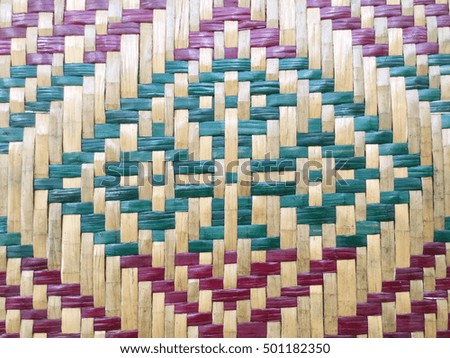 Colorful bamboo woven abstract texture pattern background,bamboo woven background.