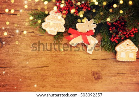 Family holiday, christmas tree background with bokeh.