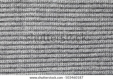 Grey knitting wool texture