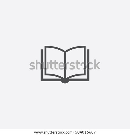 book icon, isolated, white background
