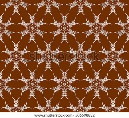 seamless floral geometric patterns. brown color. Texture for holiday cards, Valentines day, wedding invitations, design wallpaper, pattern fills, web page, banner, flyer. Vector illustration.