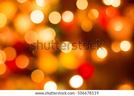 defocused Christmas lights bokeh background.
