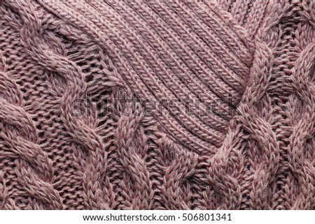 The texture of wool with unusual patterns