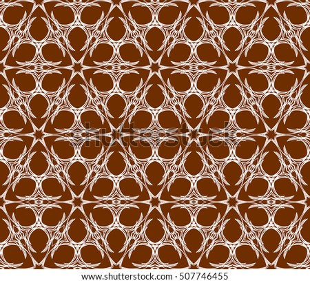 chocolate color. Abstract floral seamless pattern. geometry design. Vector. Texture for holiday cards, Valentines day, wedding invitations, design wallpaper, pattern fills, web page, banner, flyer.
