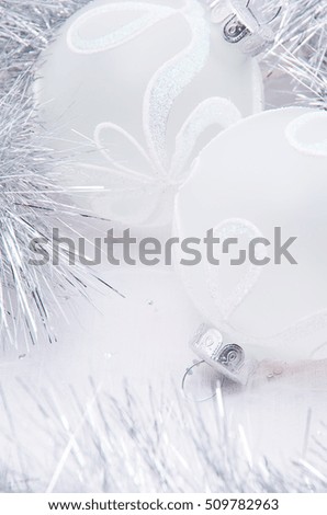 christmas ball with decorations