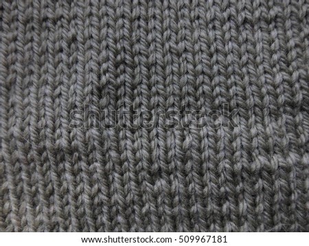 Knitted texture. Needlework.