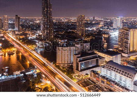 Cityscape of Bangkok City Asia Thailand