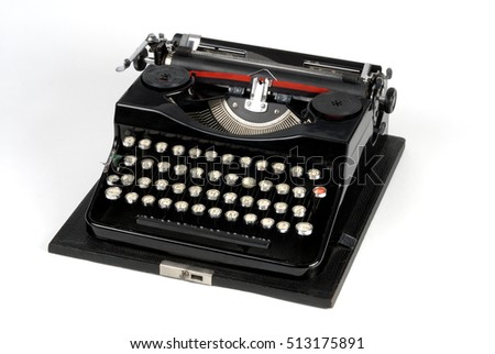 Old vintage antique typewriter machine