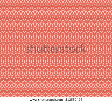 Seamless red and gray hexagonal pattern vector
