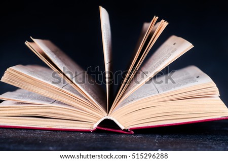 Opened book