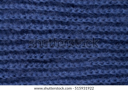 cloth hand-knitted blue mohair. texture