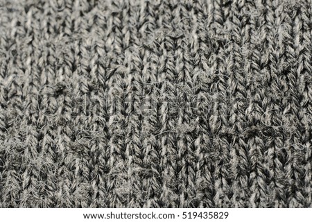texture of knitted fabric gray